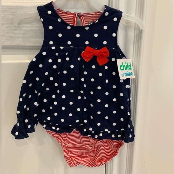 Toddler girl bodysuit with shirt - 1 piece. Size 12 M - Picture 1 of 3